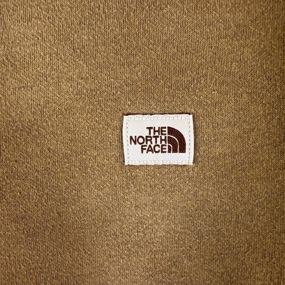 The North Face Mens Heritage Patch Crewneck Sweatshirt Brown Olive Size M #3231